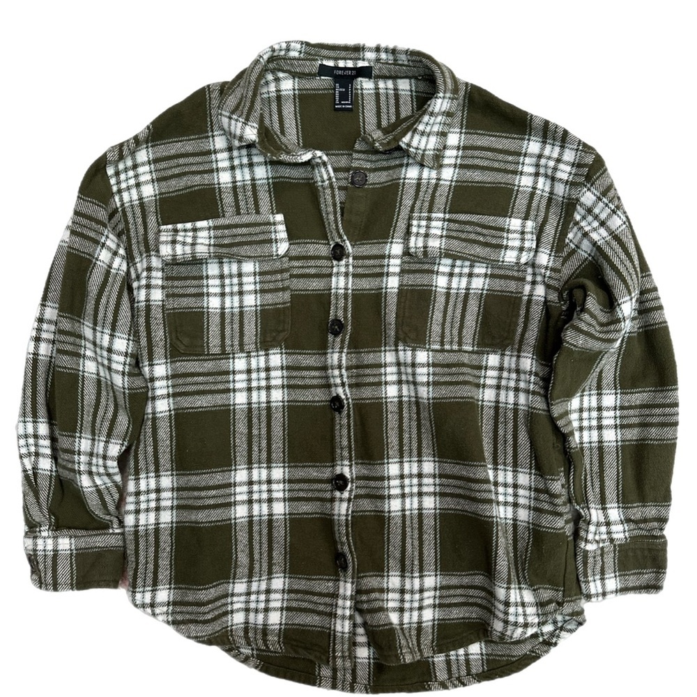 Forever 21 plaid button down top